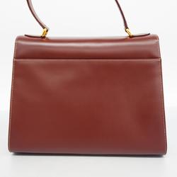 Cartier handbag must leather bordeaux ladies