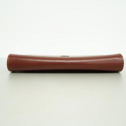 Cartier Clutch Bag Must Leather Bordeaux Women's