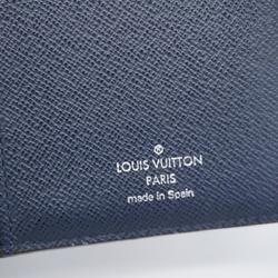 Louis Vuitton Long Wallet Epi Portefeuille Brazza M61816 Blue Marine Men's