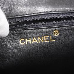 Chanel Shoulder Bag Matelasse Chain Lambskin Black Women's