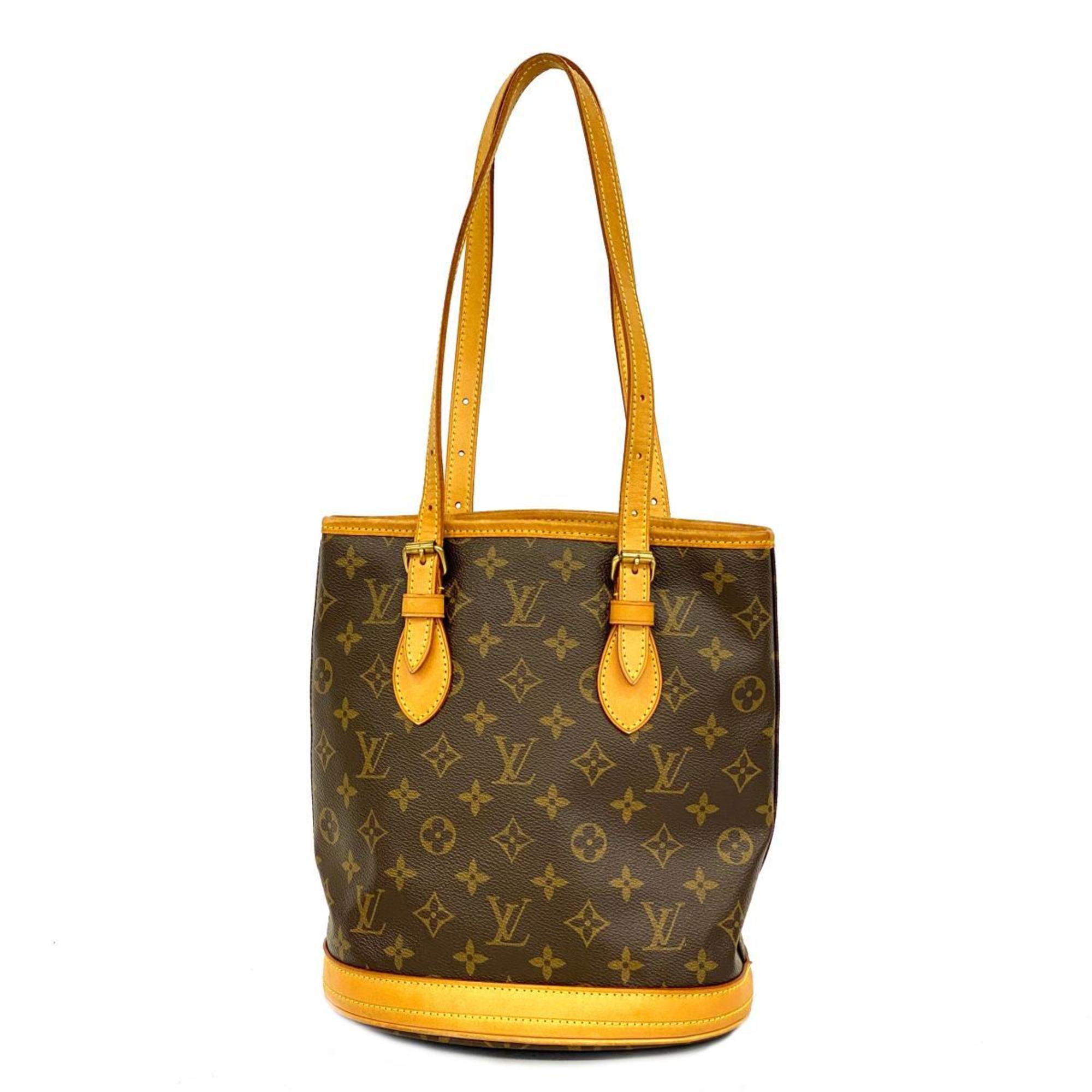 Louis Vuitton Tote Bag Monogram Bucket PM M42238 Brown Women's