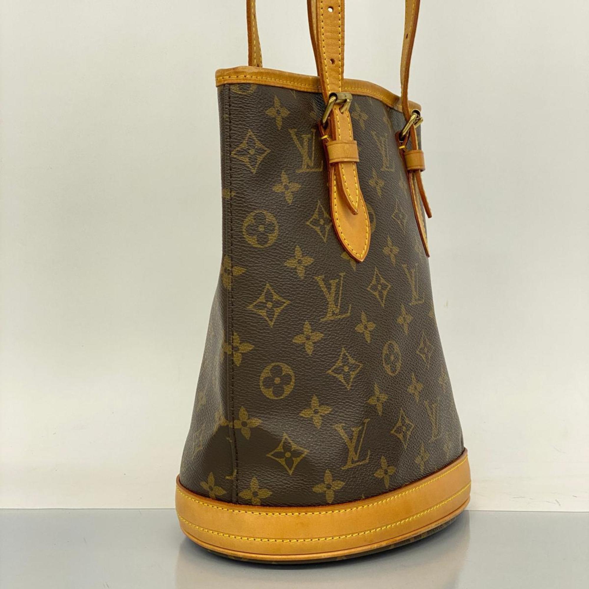 Louis Vuitton Tote Bag Monogram Bucket PM M42238 Brown Women's