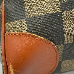 Fendi Boston bag leather brown black men women