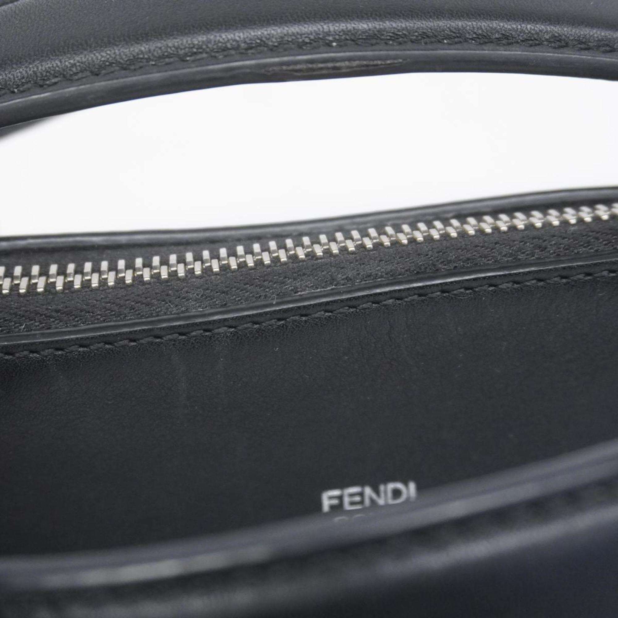 Fendi Shoulder Bag By The Way Leather Black Women's