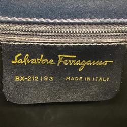 Salvatore Ferragamo Handbag Gancini Leather Black Women's