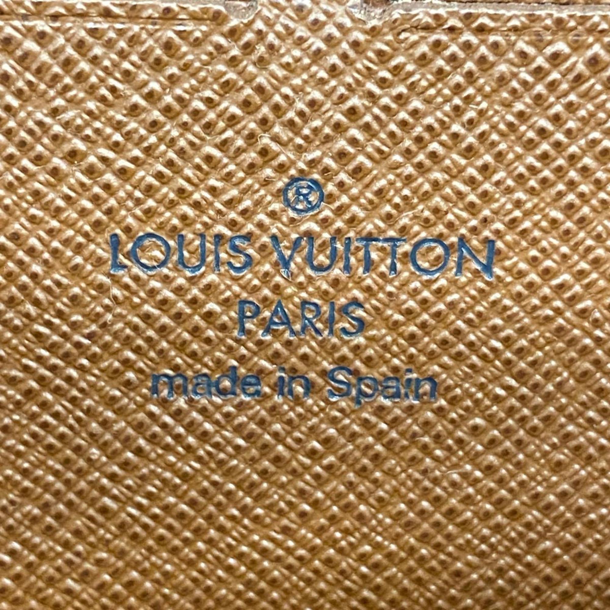 Louis Vuitton Long Wallet Monogram Zippy M60017 Brown Men's Women's