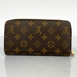 Louis Vuitton Long Wallet Monogram Zippy M60017 Brown Men's Women's