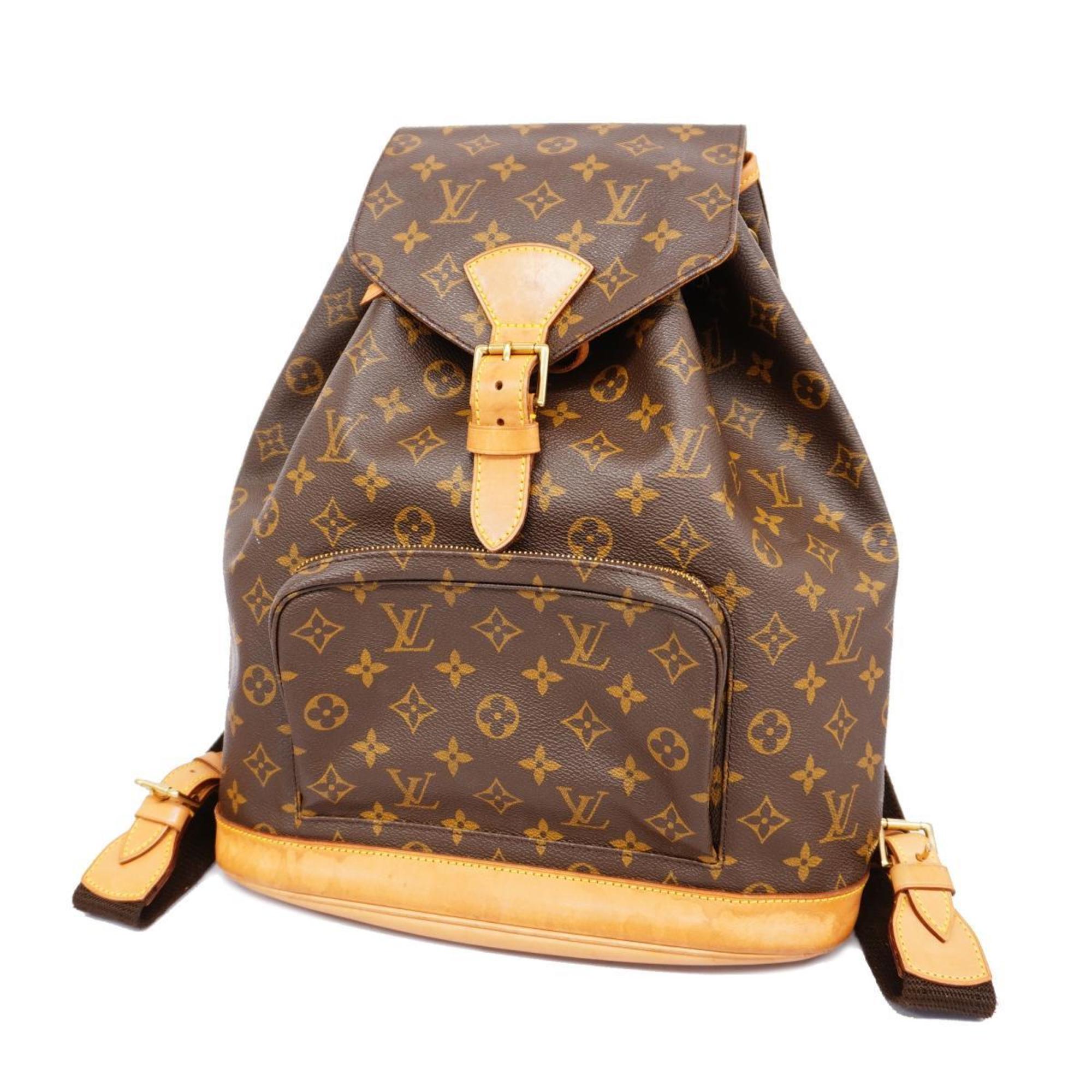 Louis Vuitton Backpack Monogram Montsouris GM M51135 Brown Men's Women's