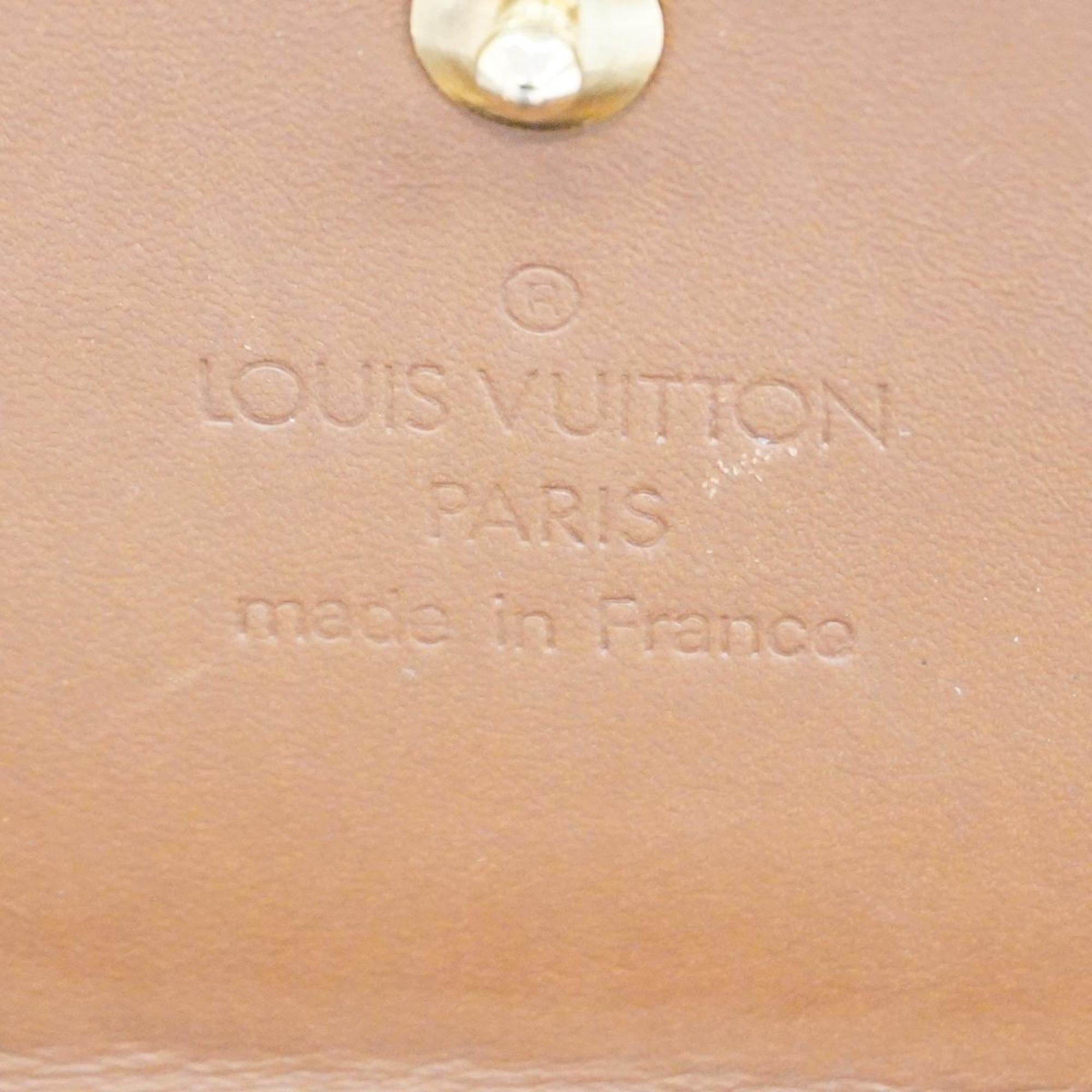 Louis Vuitton Tri-fold Wallet Vernis Porte Monnaie Billet Credit M91170 Bronze Ladies