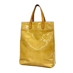 Louis Vuitton Tote Bag Vernis Reed MM M91141 Beige Women's