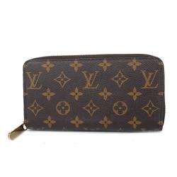 Louis Vuitton Long Wallet Monogram Zippy M60017 Brown Men's Women's