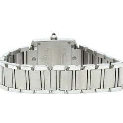 Polished CARTIER Tank Francaise Steel Quartz Ladies Watch W51008Q3 BF576154