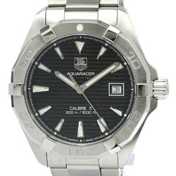 Polished TAG HEUER Aquaracer Calibre 5 Steel Automatic Watch WAY2110 BF572203