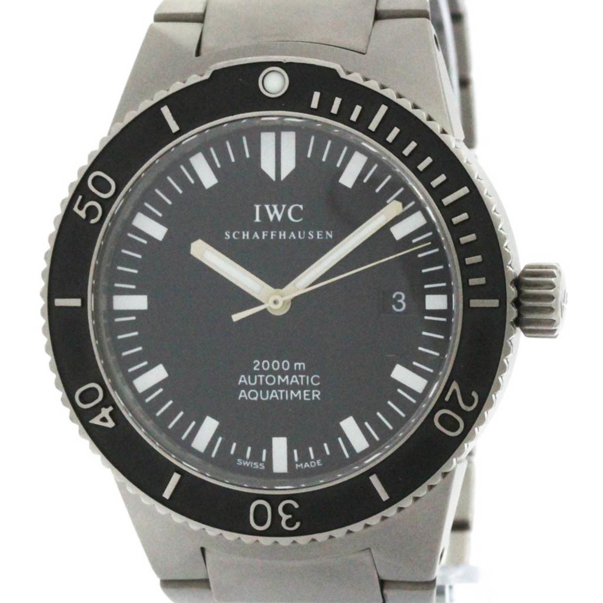 Polished IWC Aquatimer GST 2000 Titanium Automatic Mens Watch IW353601 BF571259