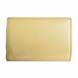 GUCCI Tri-fold wallet Compact Horsebit leather Beige Gold Women's 644462 s0153j