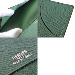 Hermes HERMES Notebook Cover Leather Navy Green Men's Women's s0217g