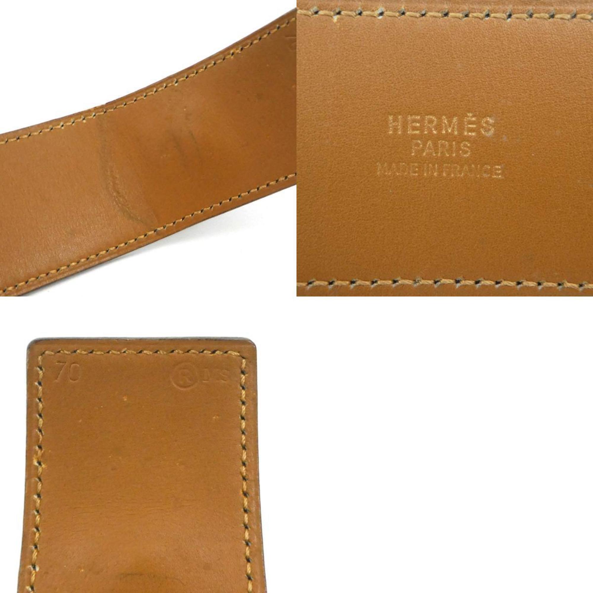 Hermes HERMES Belt Collier de Chien Box Calf Black Gold Women's h30516a