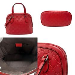 GUCCI Handbag Shoulder Bag Guccissima Leather Red Women's 341504 n0386