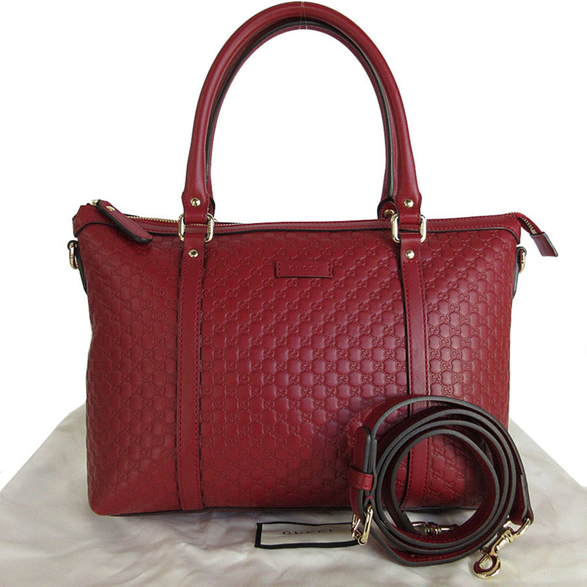 GUCCI Handbag Shoulder Bag Micro Guccissima Leather Dark Red Women's 449636 s0012a