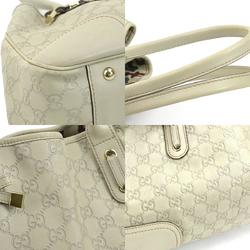 GUCCI Tote Bag Shoulder Guccissima Leather Ivory Gold Women's 163805 e59172a