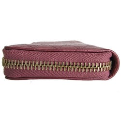 GUCCI Business Card Holder/Card Case Wallet/Coin Micro Guccissima Leather Metallic Pink Women's 255452 s0152f