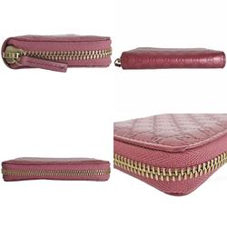 GUCCI Business Card Holder/Card Case Wallet/Coin Micro Guccissima Leather Metallic Pink Women's 255452 s0152f