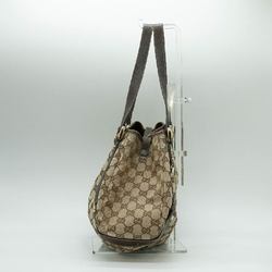 GUCCI Tote Bag GG Canvas Beige Gold Men's Women's PD334