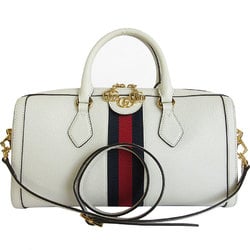 GUCCI Handbag Shoulder Bag Ophidia Leather Off-White Gold Women's 524532 s0065i