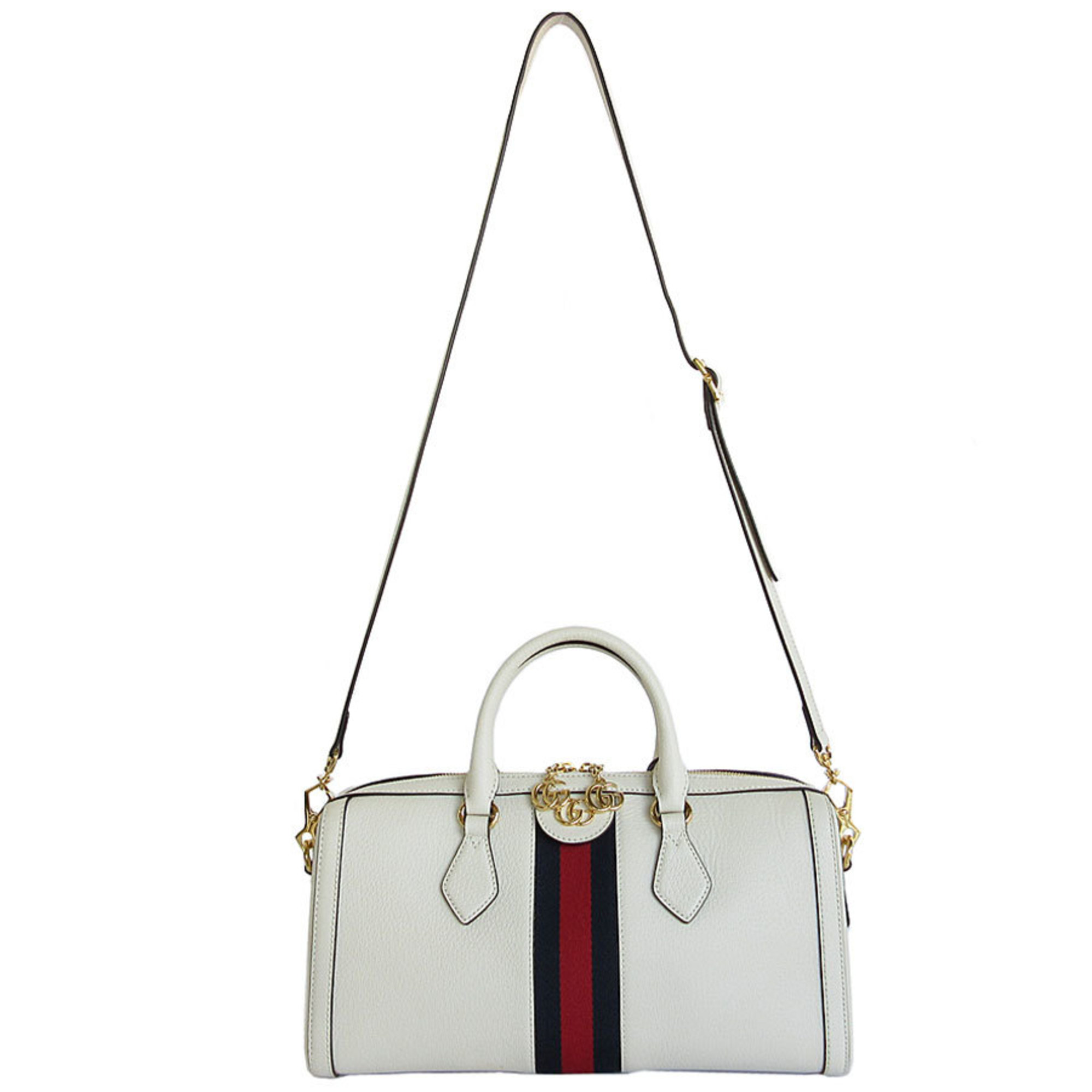 GUCCI Handbag Shoulder Bag Ophidia Leather Off-White Gold Women's 524532 s0065i