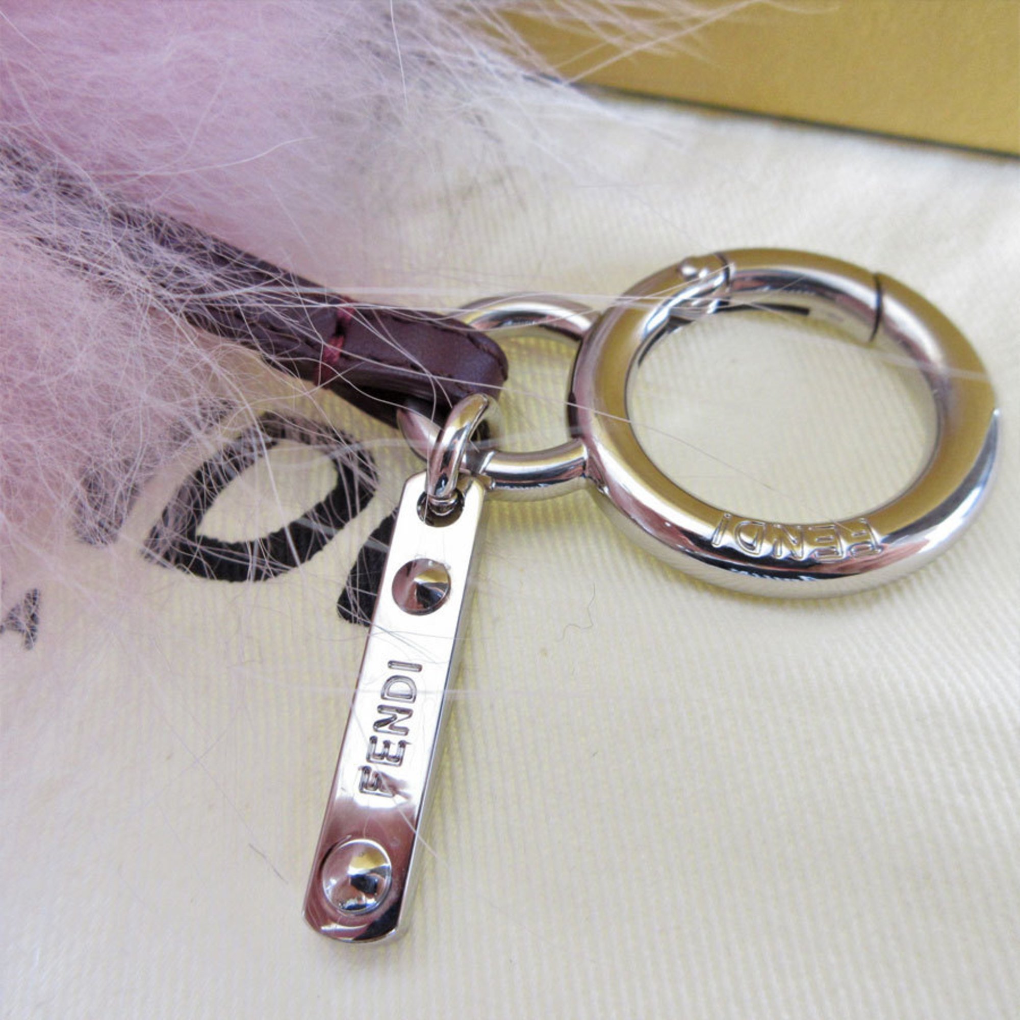 FENDI Charm Bag Bugs Monster Fur Purple Pink Silver Women's s0066g