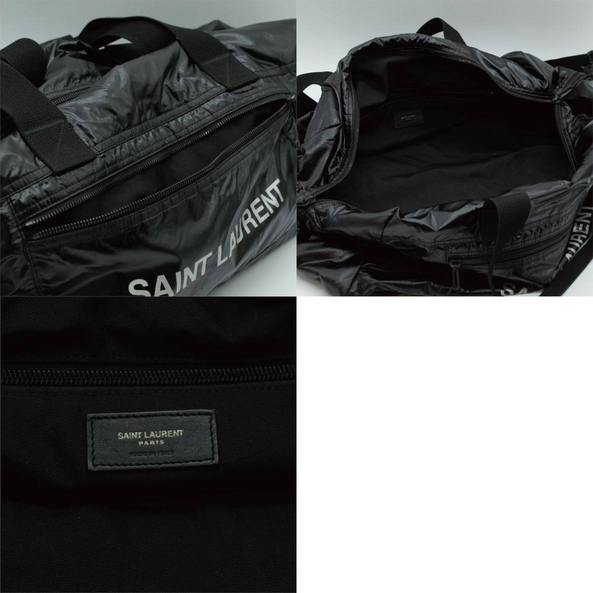 Saint Laurent SAINT LAURENT Boston bag Travel Nylon Black Men Women PD384