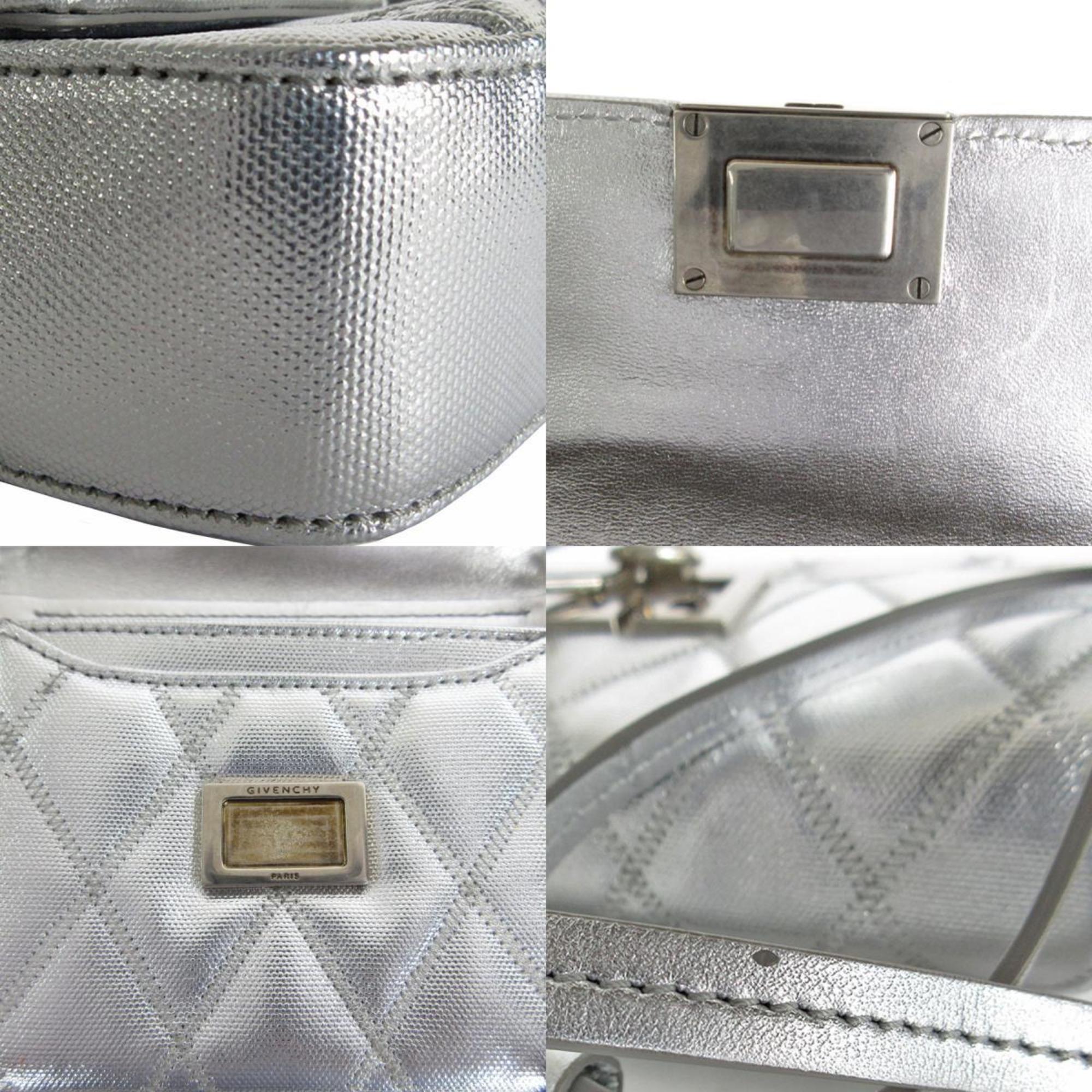 Givenchy shoulder bag polyester silver women's s0136a