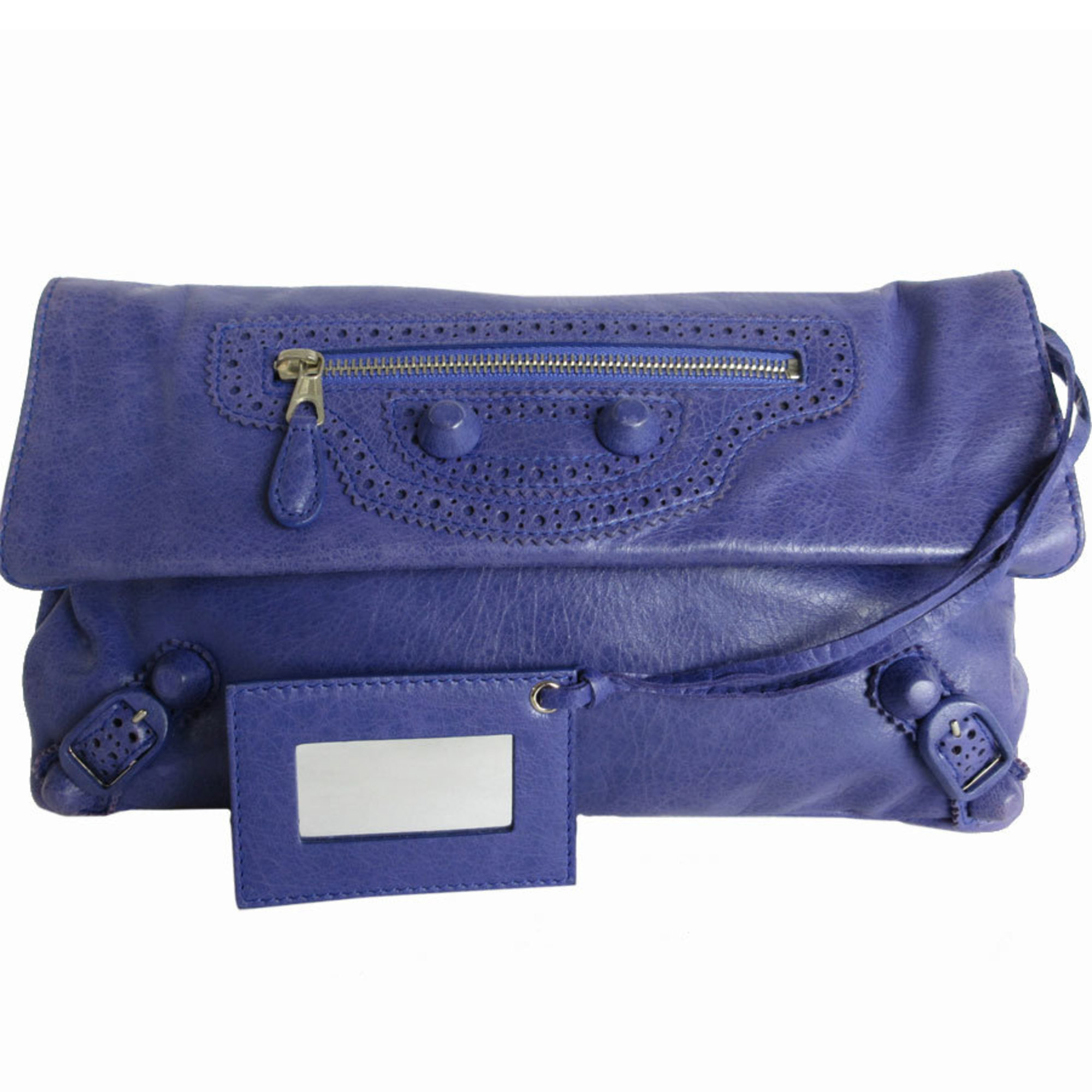 BALENCIAGA Clutch Bag Giant Envelope Leather Purple Women's s0172g