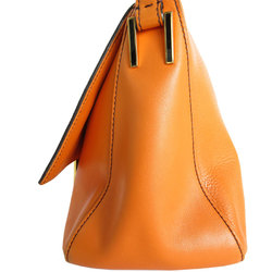 FENDI Shoulder Bag Mamma Bucket Leather Orange Gold Women's s0061a