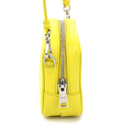 Prada Shoulder Bag Leather Yellow Women's h30510a