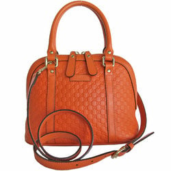 GUCCI Handbag Shoulder Bag Micro Guccissima Leather Orange Women's 449654 s0237a