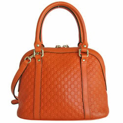 GUCCI Handbag Shoulder Bag Micro Guccissima Leather Orange Women's 449654 s0237a