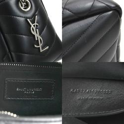 Saint Laurent shoulder bag Lulu leather black women's 574102 99971g