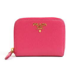 PRADA wallet/coin case leather pink ladies h30514a