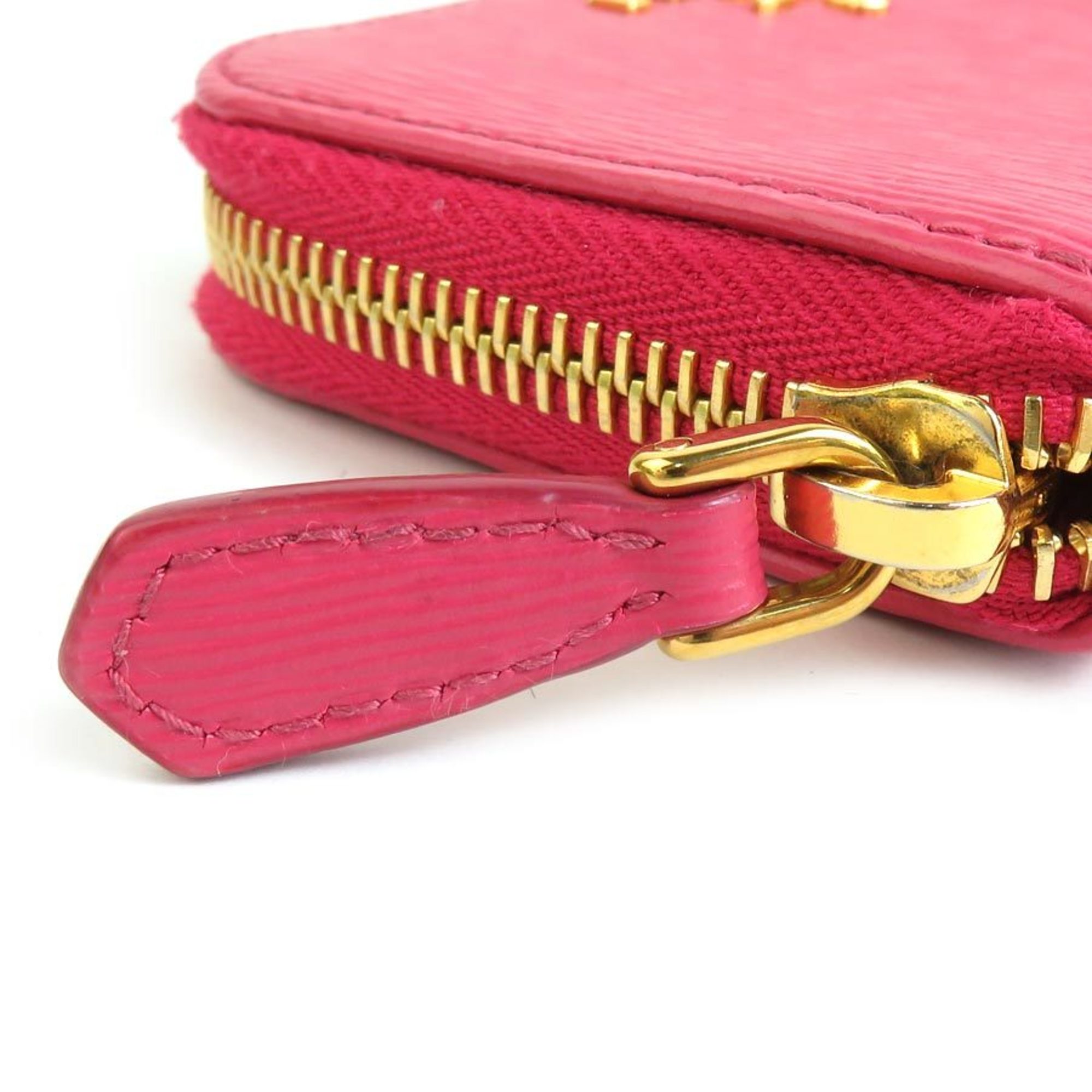 PRADA wallet/coin case leather pink ladies h30514a