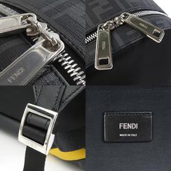 FENDI Backpack Zucca Nylon Leather Black Men's 7VZ042 A9XT 99970g