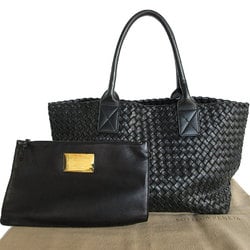 BOTTEGA VENETA Handbag Tote Bag Intrecciato Leather Black Men's Women's s0051f