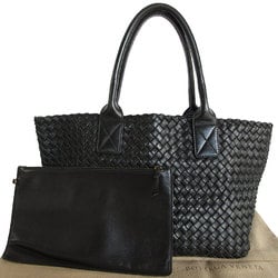 BOTTEGA VENETA Handbag Tote Bag Intrecciato Leather Black Men's Women's s0051f