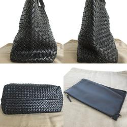 BOTTEGA VENETA Handbag Tote Bag Intrecciato Leather Black Men's Women's s0051f