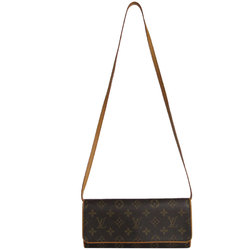 Louis Vuitton LOUIS VUITTON Shoulder Bag Monogram Pochette Twin GM Canvas Brown Women's M51852 s0142f