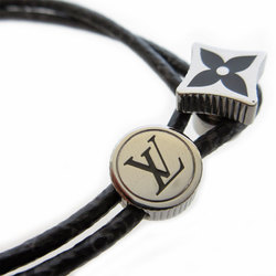 LOUIS VUITTON Bracelet Catch It Metal Monogram Eclipse Black Grey Silver Men's M8111 s0224j