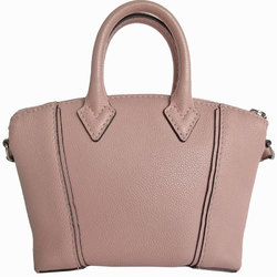 Louis Vuitton LOUIS VUITTON Handbag Shoulder Bag Parnassus Nano Lockit Leather Pink Beige Silver Women's M61256 s0177a