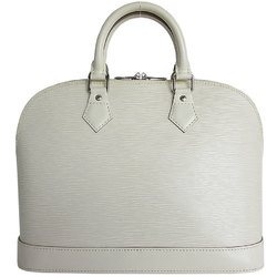 Louis Vuitton LOUIS VUITTON Handbag Epi Alma Leather Off-White Silver Women's s0062a