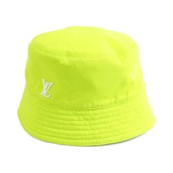 LOUIS VUITTON Hat Bucket Reversible Cotton Polyester Yellow White Men's M7064L e59182i