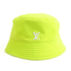 LOUIS VUITTON Hat Bucket Reversible Cotton Polyester Yellow White Men's M7064L e59182i